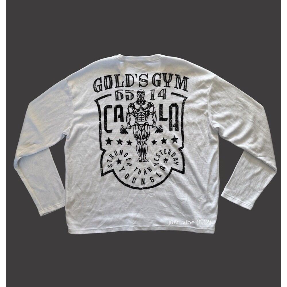 YoungLA Gold’s Gym Thermal Longsleeve Men’s Medium NWOT SAMPLE